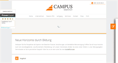 Desktop Screenshot of campus-institut.de
